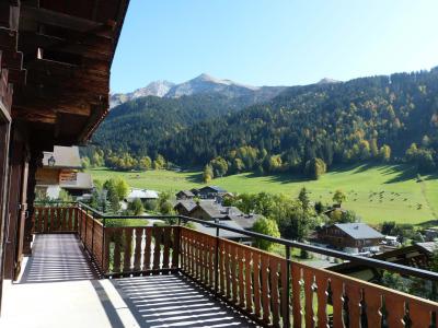 Rent in ski resort 5 room mezzanine chalet 8 people - Chalet Maq Ed Pavei - La Clusaz - Balcony