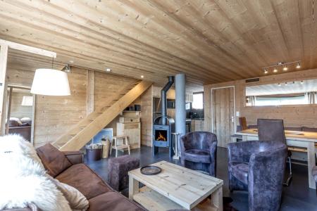 Rent in ski resort 4 room duplex apartment 8 people (15) - Clé des Champs - La Clusaz - Living room