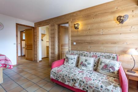 Rent in ski resort 2 room apartment sleeping corner 5 people (05) - Domanial A - La Clusaz - Living room