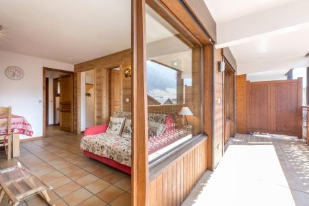 Ski verhuur Appartement 2 kamers bergnis 5 personen (05) - Domanial A - La Clusaz - Woonkamer