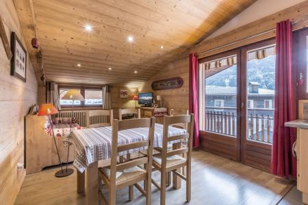 Ski verhuur Appartement 3 kamers 5 personen (03) - Escale Blanche - La Clusaz - Woonkamer