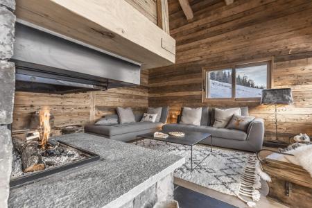 Rent in ski resort 5 room chalet 11 people - Family Lodge - La Clusaz - Living room