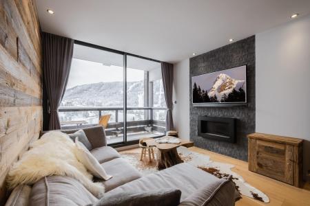 Rent in ski resort 3 room apartment cabin 6 people (33) - Lodge Perriere - La Clusaz - Living room