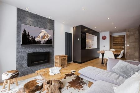 Rent in ski resort 3 room apartment cabin 6 people (33) - Lodge Perriere - La Clusaz - Living room