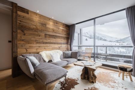 Rent in ski resort 3 room apartment cabin 6 people (33) - Lodge Perriere - La Clusaz - Living room