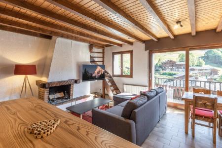 Skiverleih 3-Zimmer-Appartment für 6 Personen (Ancolie) - Moutelette - La Clusaz - Wohnzimmer