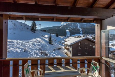 Rent in ski resort 4 room mezzanine apartment 8 people (AIGLBS) - Résidence Aigles I - La Clusaz - Balcony