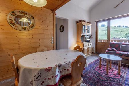 Ski verhuur Appartement 4 kamers mezzanine 6 personen (44) - Résidence Alcyon - La Clusaz - Woonkamer