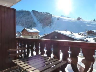 Skiverleih Studio Schlafnische für 3 Personen (13) - Résidence Alcyon - La Clusaz - Balkon