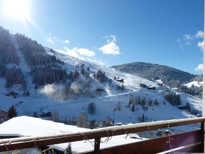 Rent in ski resort 3 room apartment sleeping corner 6 people (1518) - Résidence Aravis 1500 - La Clusaz - Balcony