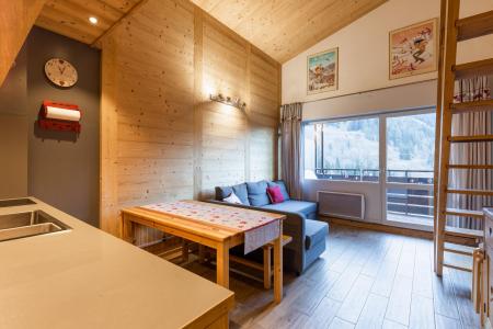 Rent in ski resort 3 room mezzanine apartment cabin 6 people (BALM08) - Résidence Balme I - La Clusaz - Living room