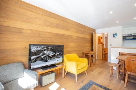 Ski verhuur Studio bergnis 6 personen (BALM06) - Résidence Balme I - La Clusaz - Woonkamer