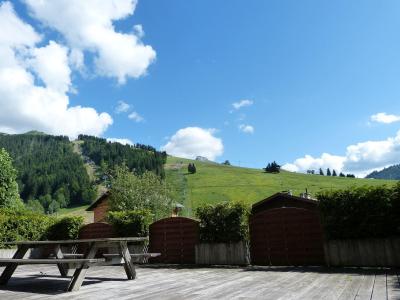 Skiverleih 5-Zimmer-Holzhütte für 8 Personen (02) - Résidence Biblos - La Clusaz - Terrasse