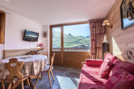 Ski verhuur Appartement 2 kamers bergnis 5 personen (35) - Résidence Biblos - La Clusaz - Woonkamer