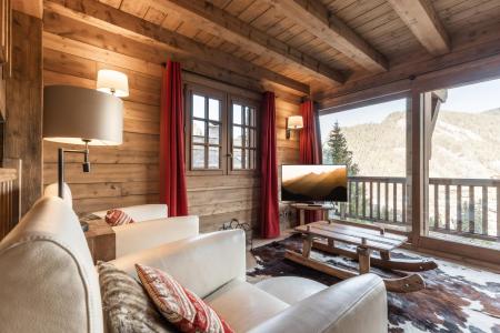 Rent in ski resort 5 room duplex chalet 8 people - Résidence Clafoutis - La Clusaz - Living room