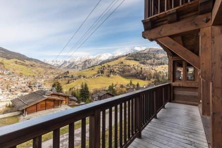 Skiverleih Duplex Wohnung 5 Zimmer 8 Personnen - Résidence Clafoutis - La Clusaz - Balkon