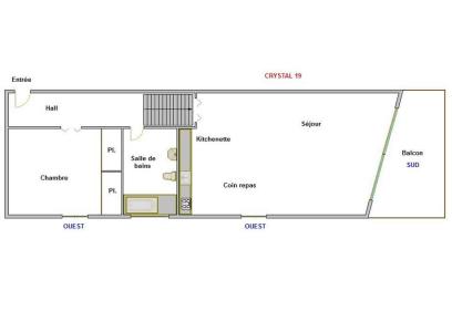 Soggiorno sugli sci Appartamento 2 stanze per 4 persone (19) - Résidence Crystal - La Clusaz - Mappa