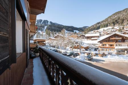 Skiverleih 4 Zimmer Maisonettewohnung für 6 Personen - Résidence Flomatines - La Clusaz - Terrasse