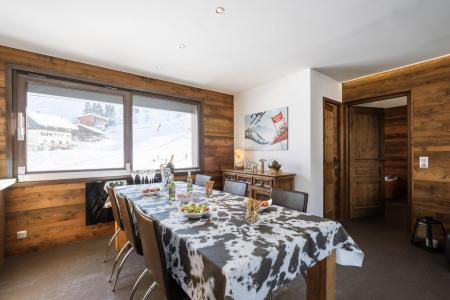 Skiverleih Résidence Flomatines - La Clusaz - Wohnzimmer