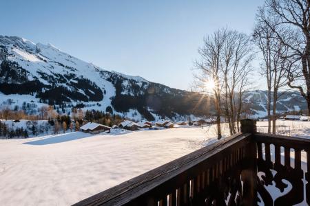 Ski verhuur Appartement 4 kamers bergnis 6 personen (07) - Résidence Laurentides - La Clusaz - Balkon