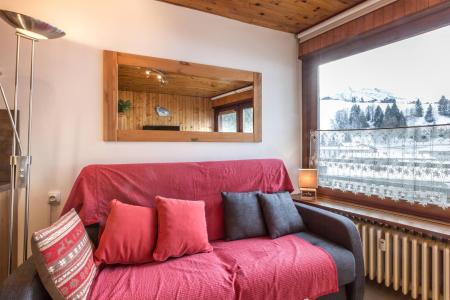 Ski verhuur Studio 4 personen (14) - Résidence Piscine - La Clusaz - Woonkamer