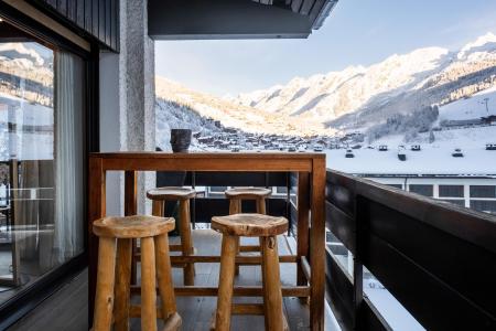 Skiverleih 5 Zimmer Maisonettewohnung für 8 Personen - Résidence Sapaudia - La Clusaz - Balkon