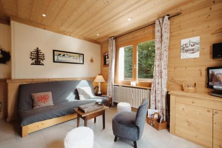 Ski verhuur Appartement 3 kamers 7 personen - Résidence Soldanella - La Clusaz - Woonkamer