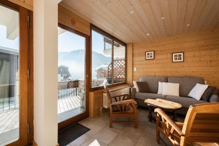 Rent in ski resort 3 room apartment sleeping corner 6 people (01) - Résidence Wapiti - La Clusaz - Living room