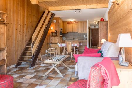 Ski verhuur Appartement 3 kamers bergnis 4 personen (08) - Riante Colline - La Clusaz - Woonkamer