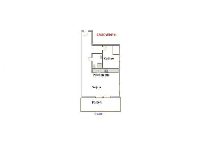 Skiverleih Studio Schlafnische 4 Personen (04) - Samoyede - La Clusaz - Plan