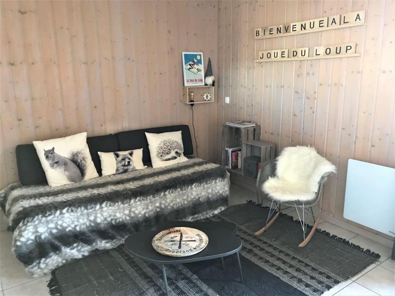 Skiverleih Doppelchalethälfte 3 Zimmer für 7 Personen (53) - Chalets Les Flocons du Soleil - La Joue du Loup - Wohnzimmer