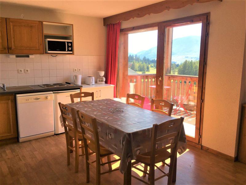 Ski verhuur Appartement duplex 3 kamers 8 personen (122) - Résidence Crête du Berger - La Joue du Loup - Woonkamer