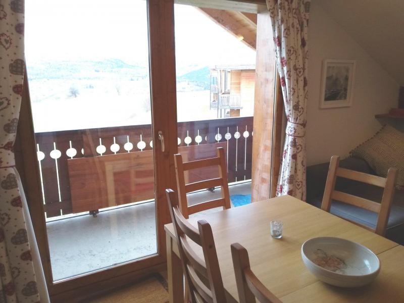 Ski verhuur Appartement 2 kamers 6 personen (921) - Résidence les Mouflons - La Joue du Loup - Woonkamer