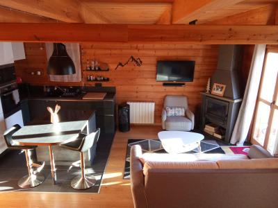 Rent in ski resort 4 room duplex chalet 8 people (JDL-HL-02) - Les Hauts de la Lauzière - La Joue du Loup - Living room