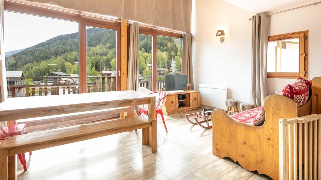 Ski verhuur Appartement duplex 4 kamers 10 personen (CV1305) - Les Chalets de la Vanoise - La Norma - Woonkamer