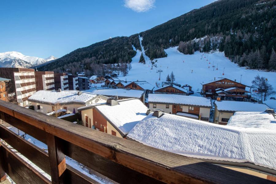 Skiverleih 2-Zimmer-Appartment für 4 Personen (SB312A) - Résidence les Portes de la Vanoise - La Norma - Balkon