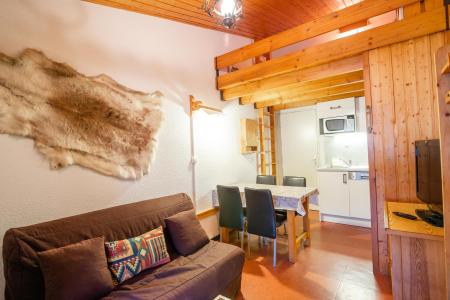 Ski verhuur Appartement 2 kamers 4 personen (CA35FA) - Résidence les Campanules - La Norma - Woonkamer