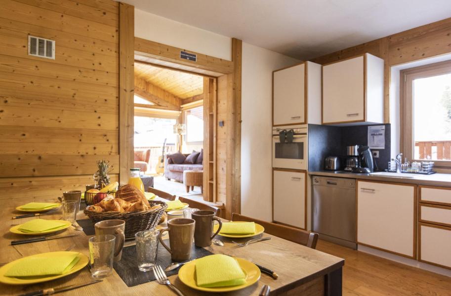 Skiverleih 4 Zimmer Chalet für 7 Personen - Chalet Boudu  - La Plagne - Küche