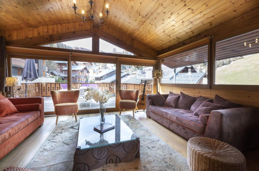 Skiverleih 4 Zimmer Chalet für 7 Personen - Chalet Boudu  - La Plagne - Wohnzimmer