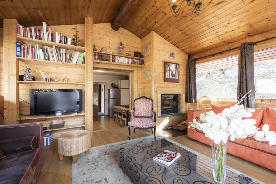 Skiverleih 4 Zimmer Chalet für 7 Personen - Chalet Boudu  - La Plagne - Wohnzimmer