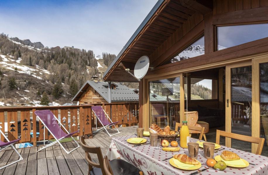 Ski verhuur Chalet 4 kamers 7 personen - Chalet Boudu  - La Plagne - Terras