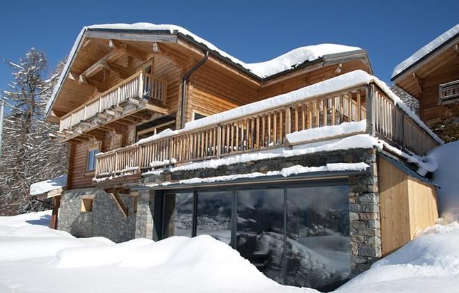 Vacances en montagne Chalet Mont Soleil - La Plagne - Extérieur hiver