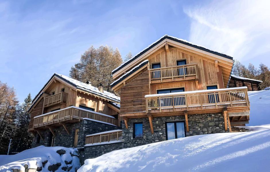 Skiverleih Chalet Natural Lodge - La Plagne - Draußen im Winter