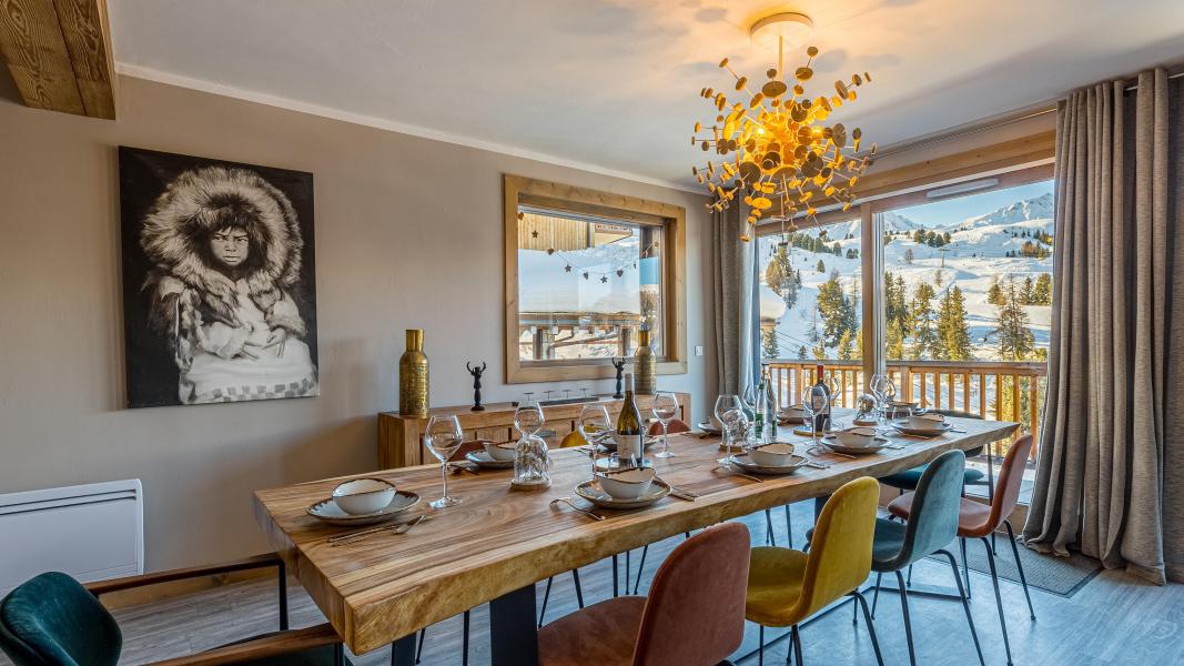 Rent in ski resort Chalet Violette - La Plagne - Dining area