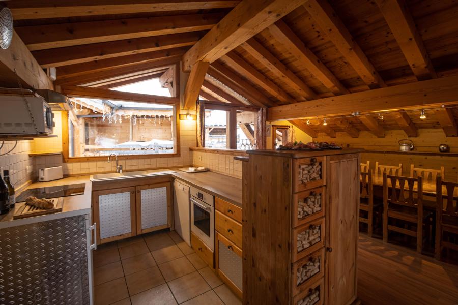Rent in ski resort 6 room triplex chalet 11 people (Mont Blanc) - Chalets du Cocoon - La Plagne - Kitchen