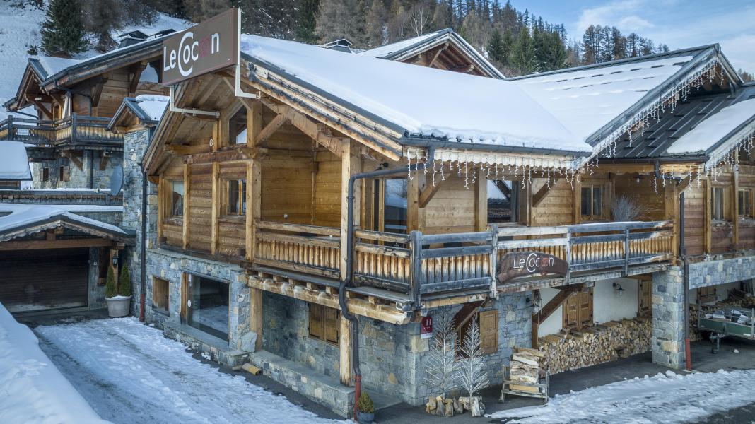 Location au ski Chalet duplex 8 pièces 19 personnes (Cocoon) - Chalets du Cocoon - La Plagne - Extérieur hiver
