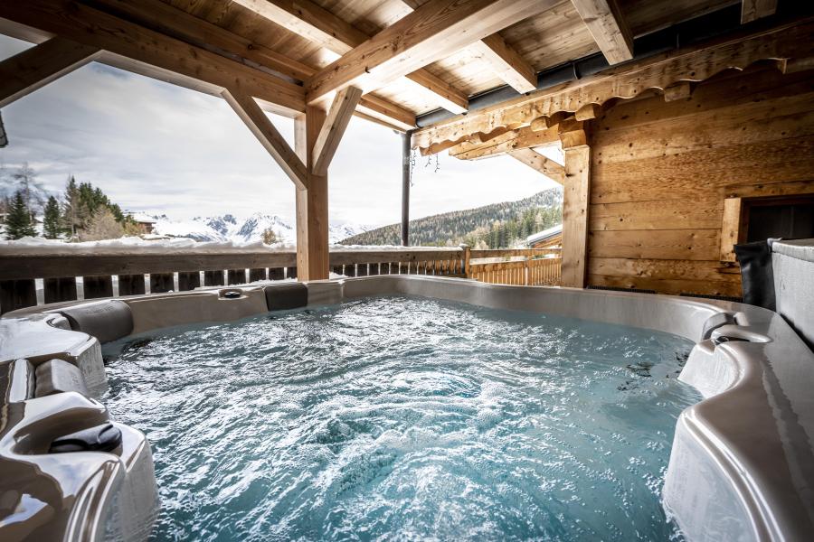 Rent in ski resort 8 room duplex chalet 19 people (Cocoon) - Chalets du Cocoon - La Plagne - Jacuzzi