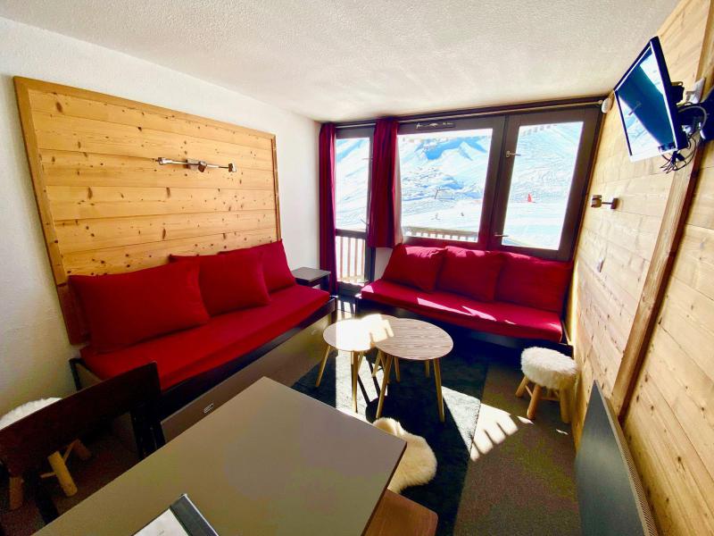 Ski verhuur Studio cabine 4 personen (A2L36) - La Résidence Aime 2000 Chamois - La Plagne - Woonkamer
