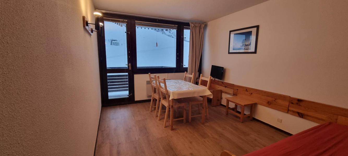 Ski verhuur Studio bergnis 4 personen (H27) - La Résidence Aime 2000 le Zénith - La Plagne - Woonkamer