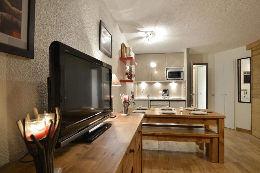 Ski verhuur Appartement 3 kamers 6 personen (105) - La Résidence Andromède - La Plagne - Woonkamer